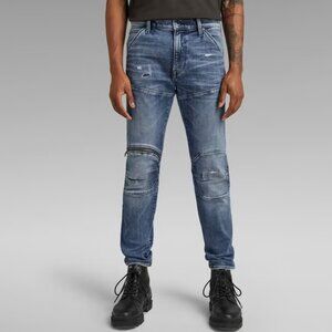 G-Star Raw 5620 3D Zip Knee Distressed Denim Jeans 34 X 32 MOTO CASUAL GRUNGE